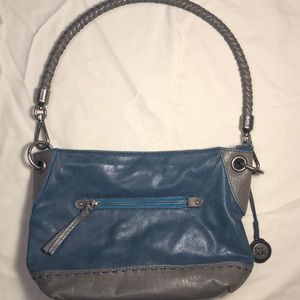 The Sak leather blue/gray purse